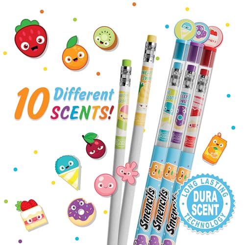 Scentco Graphite Smencils (2 Pack) - HB #2 Patented Gourmet Scented Pencils, 10 Count, Gifts for Kids, School Supplies - Image 2