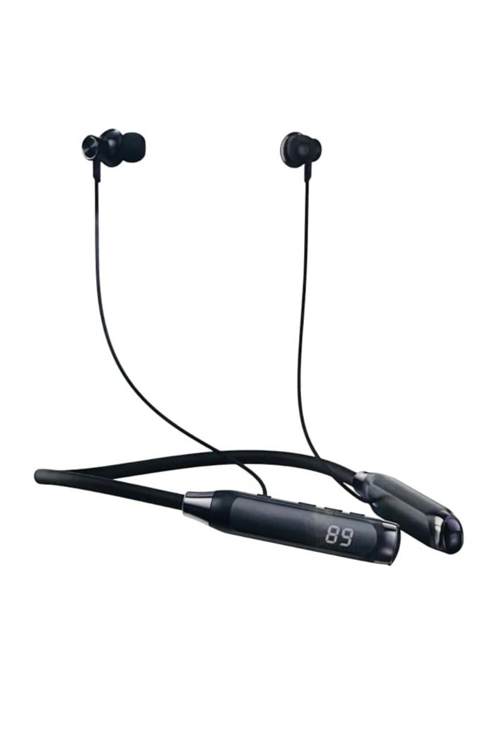 Oteeto OSP3 Neckband Bluetooth Headphones with Charging Indicator Display Bluetooth 5.4 Inch Black - Image 1