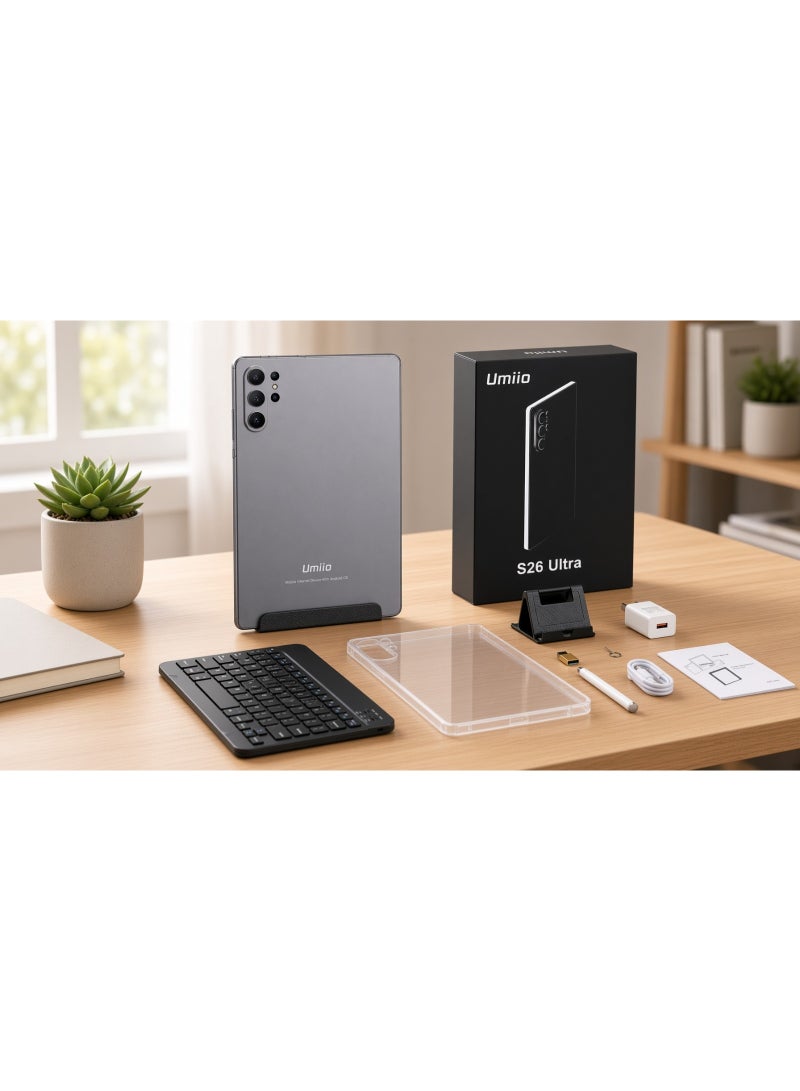 Umiio S26 Ultra 10.1 Inch Android 15 Tablet, 16GB RAM, 1TB ROM, 8000mAh Battery, Dual Camera, HD Touchscreen Display, WiFi Tablet for Work, Study, Entertainment, Browsing and Video Calling - Image 5