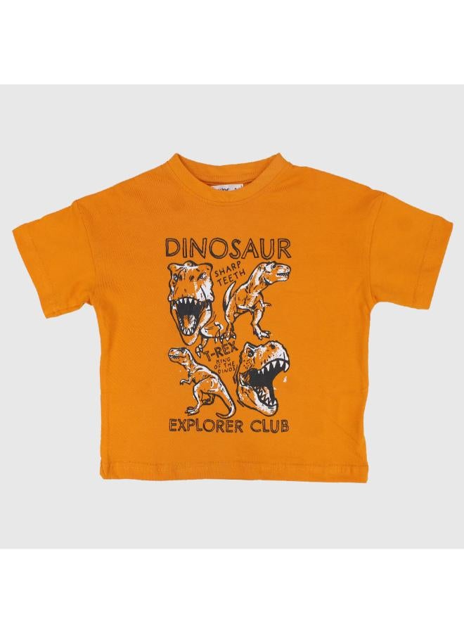 Our kids "Dinosaur Explorer Club" Short-Sleeved T-Shirt - Image 1