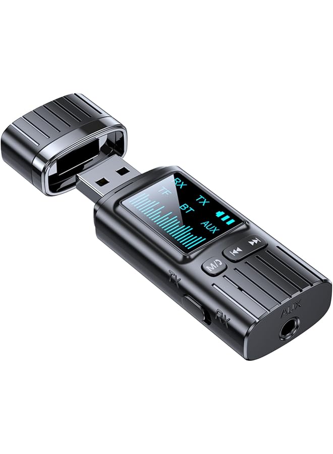 KASTWAVE Bluetooth 5.4 Transmitter Receiver 2 In 1 – Mini Usb Wireless Audio Adapter, 3.5Mm Bluetooth Aux Adapter For Tv Pc Speakers Car/Home Stereo System, Usb Power Supply - Image 1