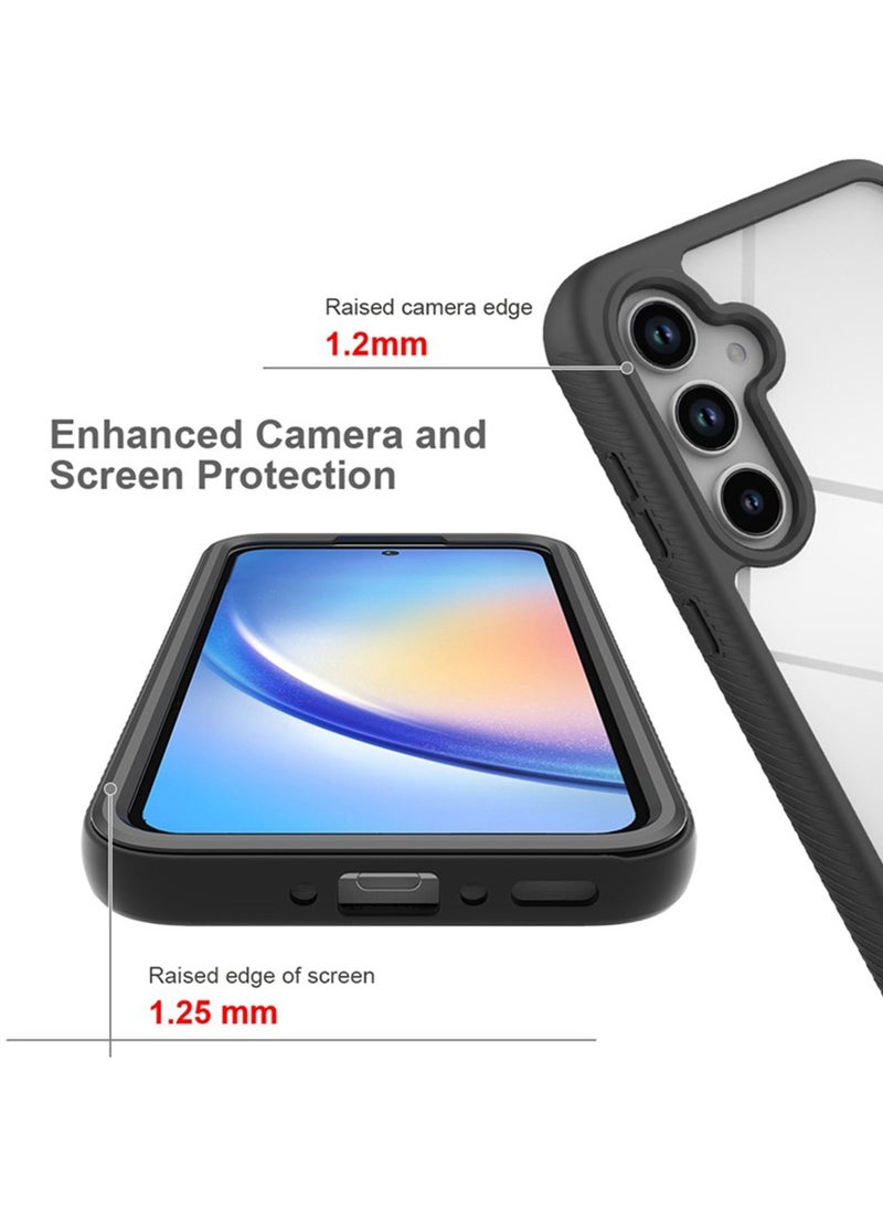 Samsung Galaxy A-55 Shockproof Protective Case/Cover Black