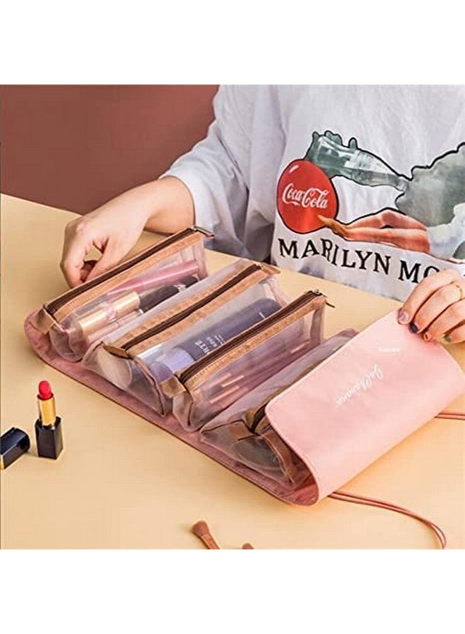 SQUICKLE 4 in 1 Foldable Toiletry Bag for Travel || Travel Makeup Organizer Bags for Women || Cosmetic Organizer Bag for Women - Image 2