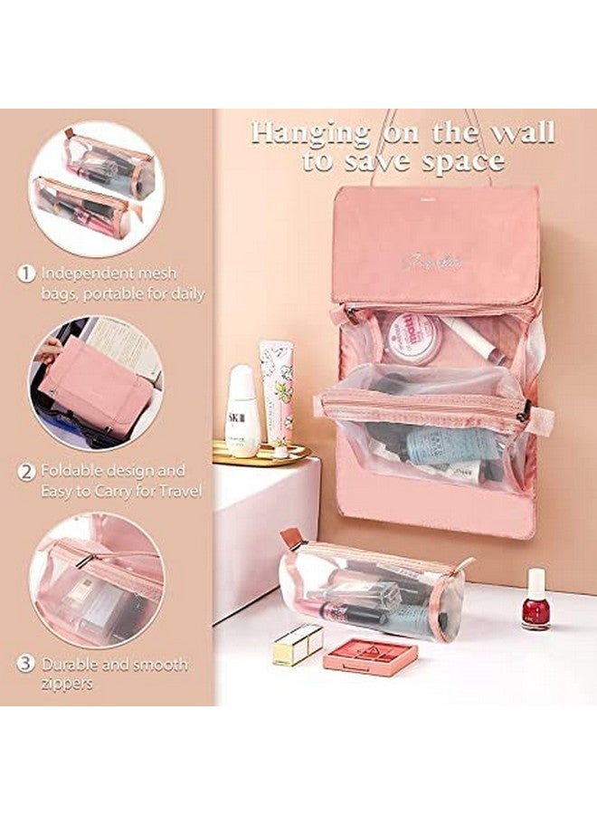 SQUICKLE 4 in 1 Foldable Toiletry Bag for Travel || Travel Makeup Organizer Bags for Women || Cosmetic Organizer Bag for Women - Image 5