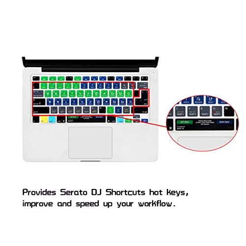 HRH Serato DJ Functional Shortcuts Hotkey Silicone Keyboard Cover Skin for MacBook Air 13,for MacBook Pro13/15/17 (with or w/Out Retina Display, 2015 or Older Version),for iMac Older,USA/European - Image 3