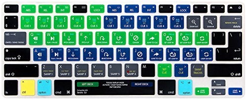 HRH Serato DJ Functional Shortcuts Hotkey Silicone Keyboard Cover Skin for MacBook Air 13,for MacBook Pro13/15/17 (with or w/Out Retina Display, 2015 or Older Version),for iMac Older,USA/European - Image 1