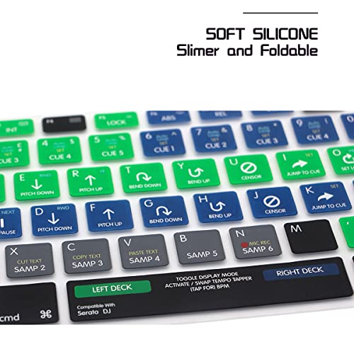 HRH Serato DJ Functional Shortcuts Hotkey Silicone Keyboard Cover Skin for MacBook Air 13,for MacBook Pro13/15/17 (with or w/Out Retina Display, 2015 or Older Version),for iMac Older,USA/European - Image 5