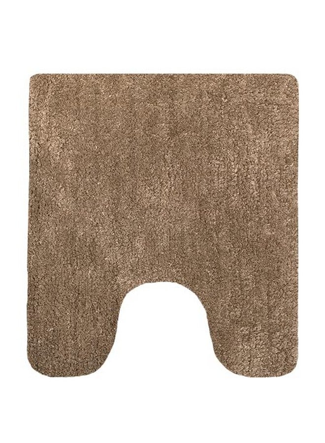 AEROHAVEN™ Set of 2 Glorious Super Soft Microfiber Bath Mat with Contour Mat (Taupe, 40X60 cm & 40X50 cm) - Image 3