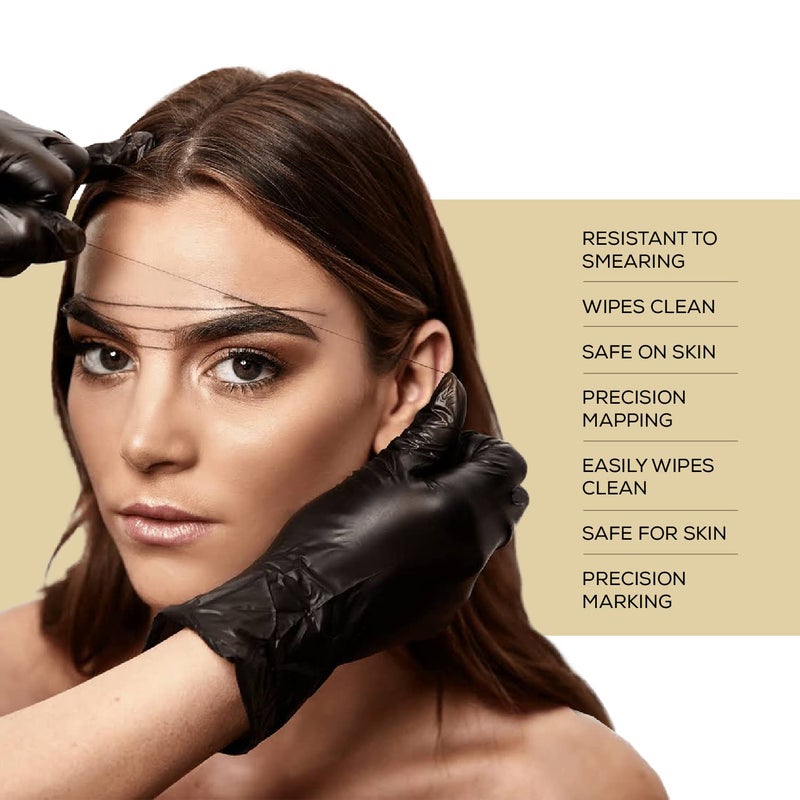 Parallel Products - Premium Eyebrow Mapping String for Microblading - Pre-Inked - 1 mm Charcoal Thread - Essential Brow Microblading Supplies - 15 Meters per Box - Image 4