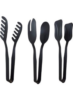 5DM Black Color Stainless Steel Set of 3 Tongs  - Image 1