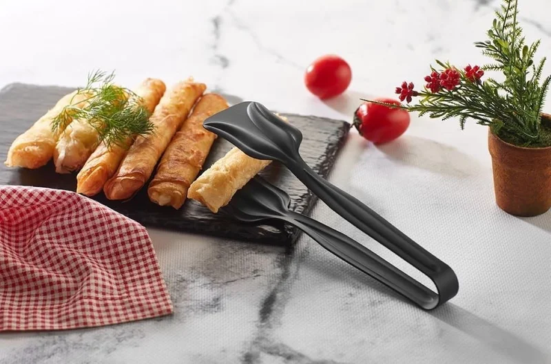 5 دي ام Black Color Stainless Steel Set of 3 Tongs
