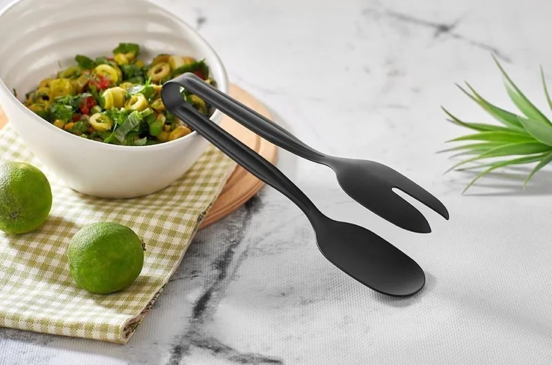 5 دي ام Black Color Stainless Steel Set of 3 Tongs