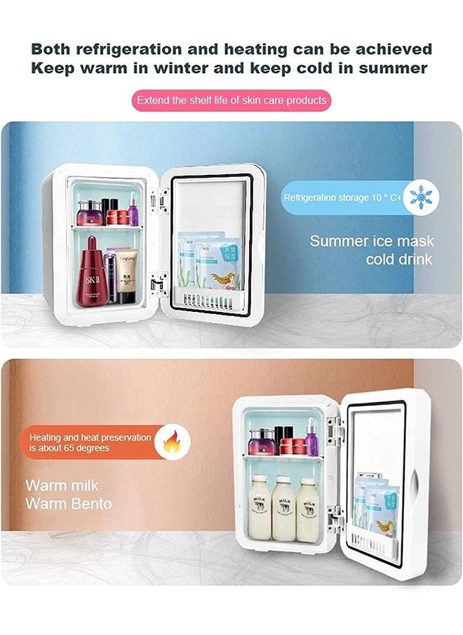 Arabest Car Refrigerator, 4 Liter Portable Mini Car Refrigerator with Glass Panel and LED Light, Suitable for Storing Food and Drinks  - Image 4