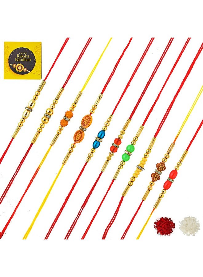 Mobison HakunaMatata Combo of 10 Dora Rakhi Set for Brother, Bhaiya, Bhabhi for Rakhi/Rakshabandhan with Roli Chawal & Greeting Card | Premium Rakhi Hamper RKHMPR1 - Image 2