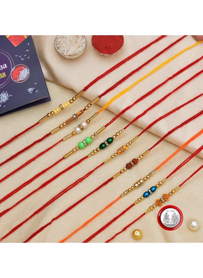 Mobison HakunaMatata Combo of 10 Dora Rakhi Set for Brother, Bhaiya, Bhabhi for Rakhi/Rakshabandhan with Roli Chawal & Greeting Card | Premium Rakhi Hamper RKHMPR1 - Image 1