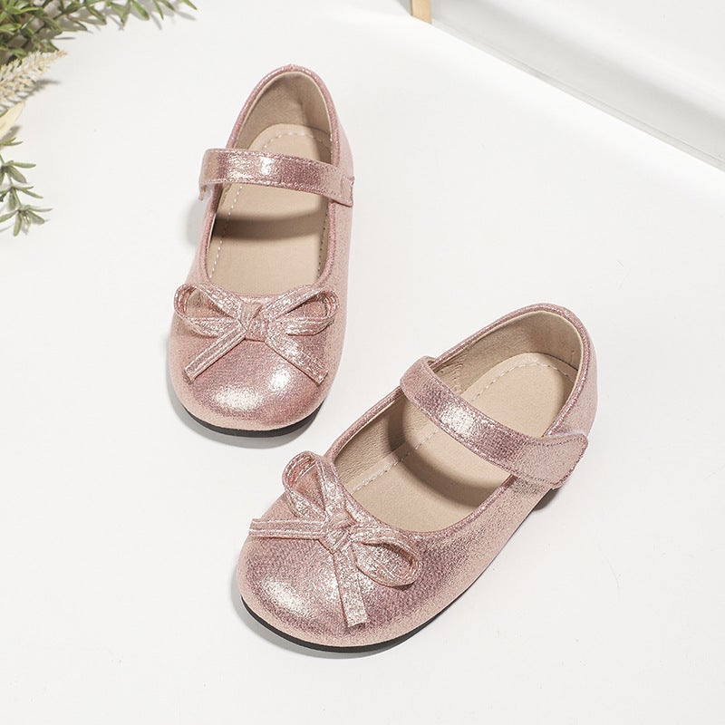 Girls' Leather Shoes 2026 Autumn New Children'S Loafers Princess Shoes Baby Soft-Soled Non-Slip Flats - Image 3