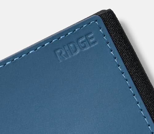 The Ridge Ridge Biflex Wallet for Men - Slim Minimalist Compact Wallet with RFID Protected Lining, Leather Front Pocket Wallets for Men (Cobalt Blue) - Image 4