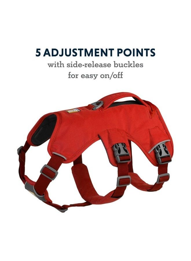 RUFFWEAR - , Web Master, Multi-Use Support Dog Harness, Hiking and Trail Running, Service and Working, Everyday Wear, Red Sumac, X-Small - Image 1