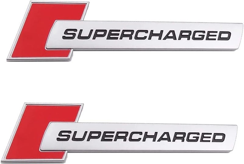ChezMax Supercharged Emblem Car Logo - 2Pcs Metal Badge - Image 1