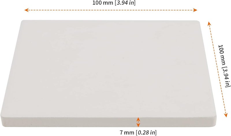 HOZEON 45 PCS 4 Inch Sublimation Blank Coaster for Drinks, Ceramic Tiles for Crafts Coasters, Unglazed White Tiles with Cork Backing Heat Transfer Absorbent DIY Coasters for Pouring, Mosaics, Decor - Image 2