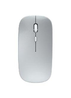 T I G O Bluetooth Wireless USB Mouse with USB 2.4GHz Wireless Dongle up to 1600 DPI up to 10m Optical Sensor for Laptop PC MacBook iPad Computer Silver  - Image 1