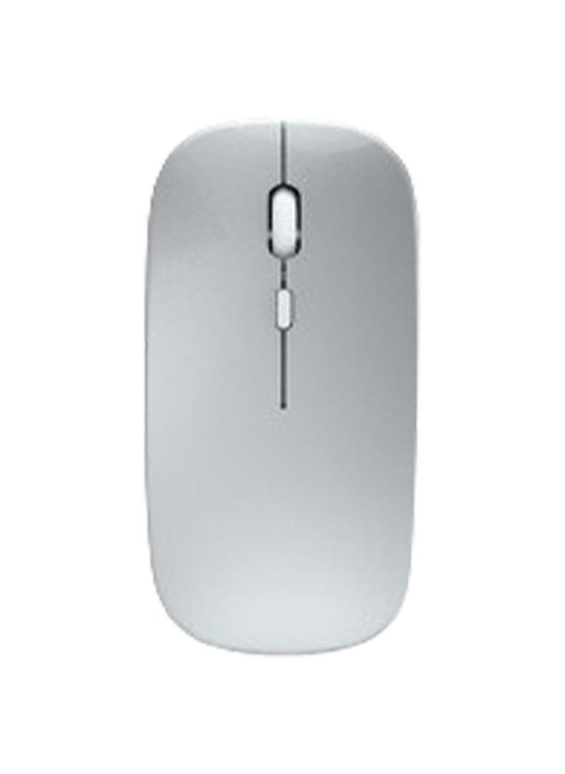 T I G O - Bluetooth Wireless USB Mouse with USB 2.4GHz Wireless Dongle up to 1600 DPI up to 10m Optical Sensor for Laptop PC MacBook iPad Computer Silver - Image 1
