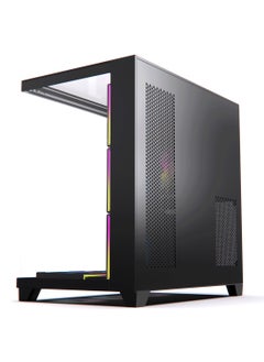 Horizon Acegeek Black ATX Computer Case, Up to 360mm Radiator & 7* Fan Support, Dual Side Full Tempered Glass, 0.6mm SPCC Material, USB 3.0, USB 2.0, Type-C, HD Audio | AG-HORIZON-BK  - Image 5