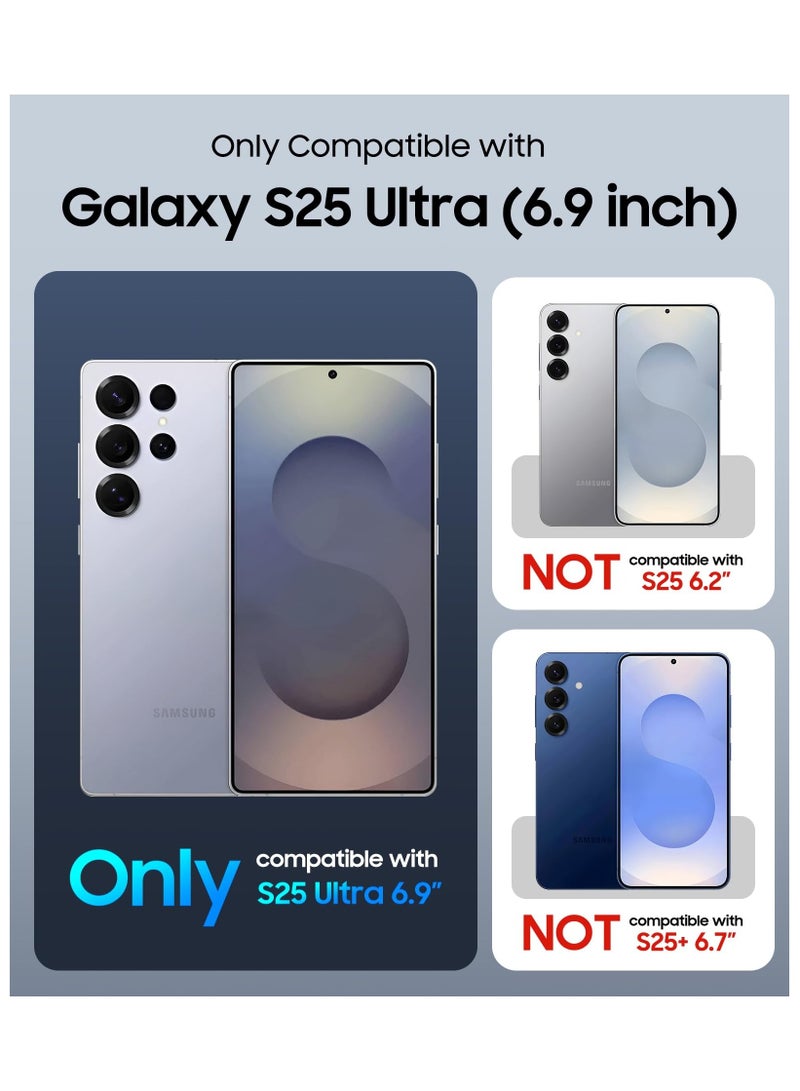 Samsung Galaxy S25 Ultra Clear Magnetic Cover | MagSafe Compatible | Hybrid Protective Crystal Clear Hard Back Case | Shockproof Silicone Frame Clear - Image 5