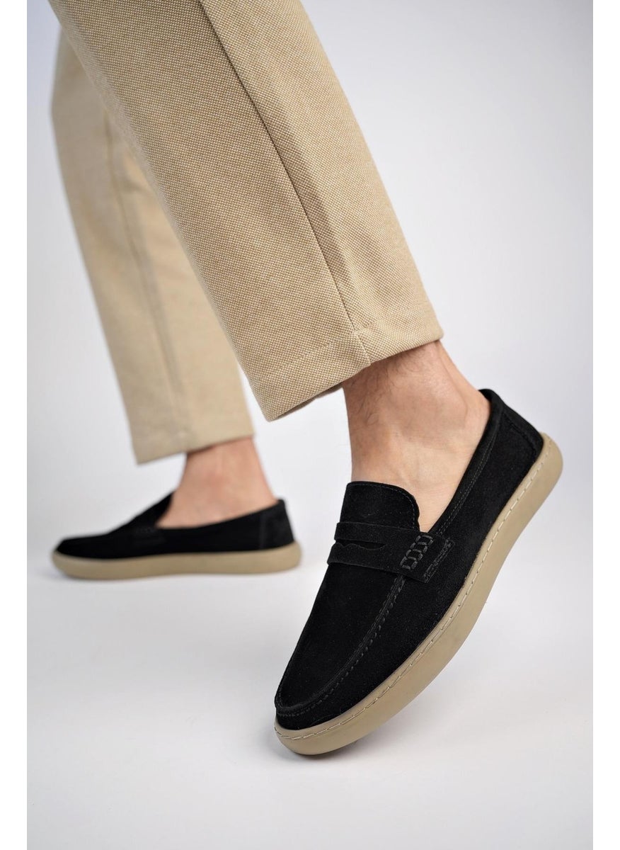 muggo Denzel Guaranteed Daily Classic Leather Casual Comfortable Laceless Men's Shoes  - Image 3