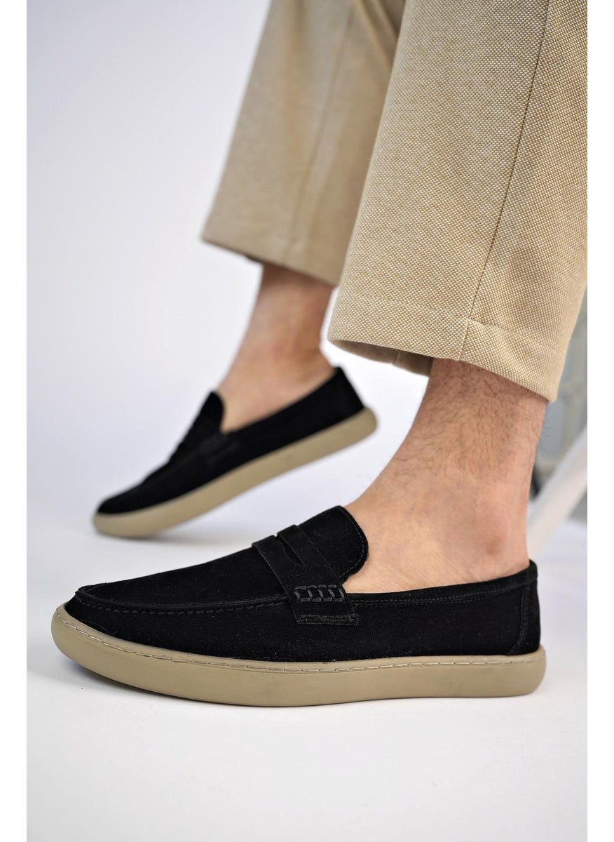 muggo Denzel Guaranteed Daily Classic Leather Casual Comfortable Laceless Men's Shoes  - Image 5