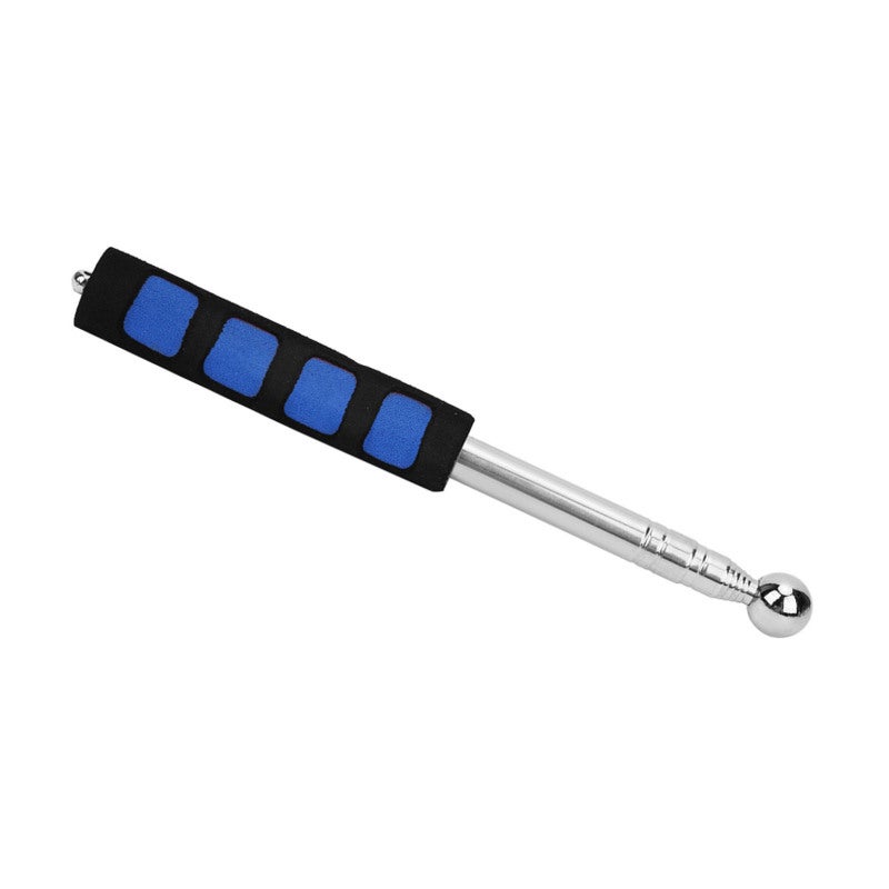 Telescopic Detection Hammer: Stainless Steel Body, Sponge Shockproof Handle - Retractable Space-Saving Hollowing Drum Hammer for Home Decoration Inspection - Image 2