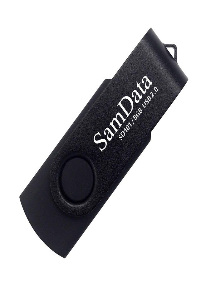 SamData 8GB USB Flash Drives 2 Pack 8GB Thumb Drives Memory Stick Jump Drive with LED Light for Storage and Backup (2 Pack Black) - Image 3