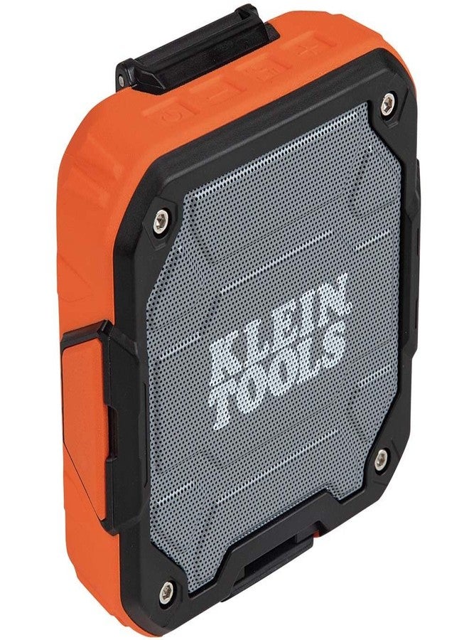 Klein Tools AEPJS2 Bluetooth Speaker With Magnetic Strip and Hook, Rechargeable, Wireless and Aux Capable, Hands Free Capable, 10 Hr Run Time, IP54 Dust and Water Resistant - Image 1
