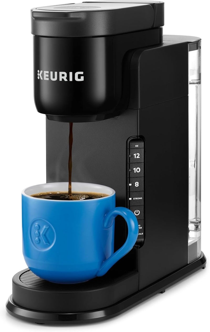 Keurig صانعة القهوة K-Express ذات الحصة الواحدة – خيار التحضير القوي، خزان سعة 42 أونصة، تصميم أنيق لاستضافة العطلات والهدايا، أسود - Image 1