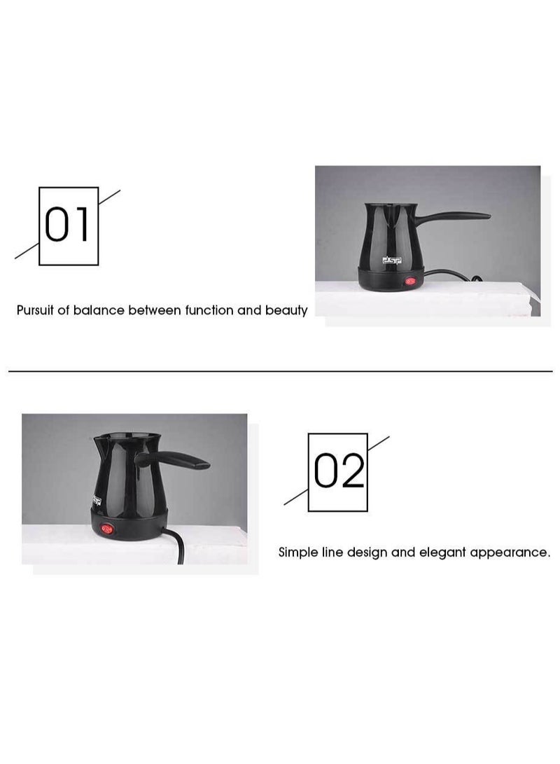 DSP Electric Coffee Pot – 300ml Capacity, Hidden Stainless Steel Heating Element, Heat-Resistant Handle – Fast and Efficient Brewing - Image 2