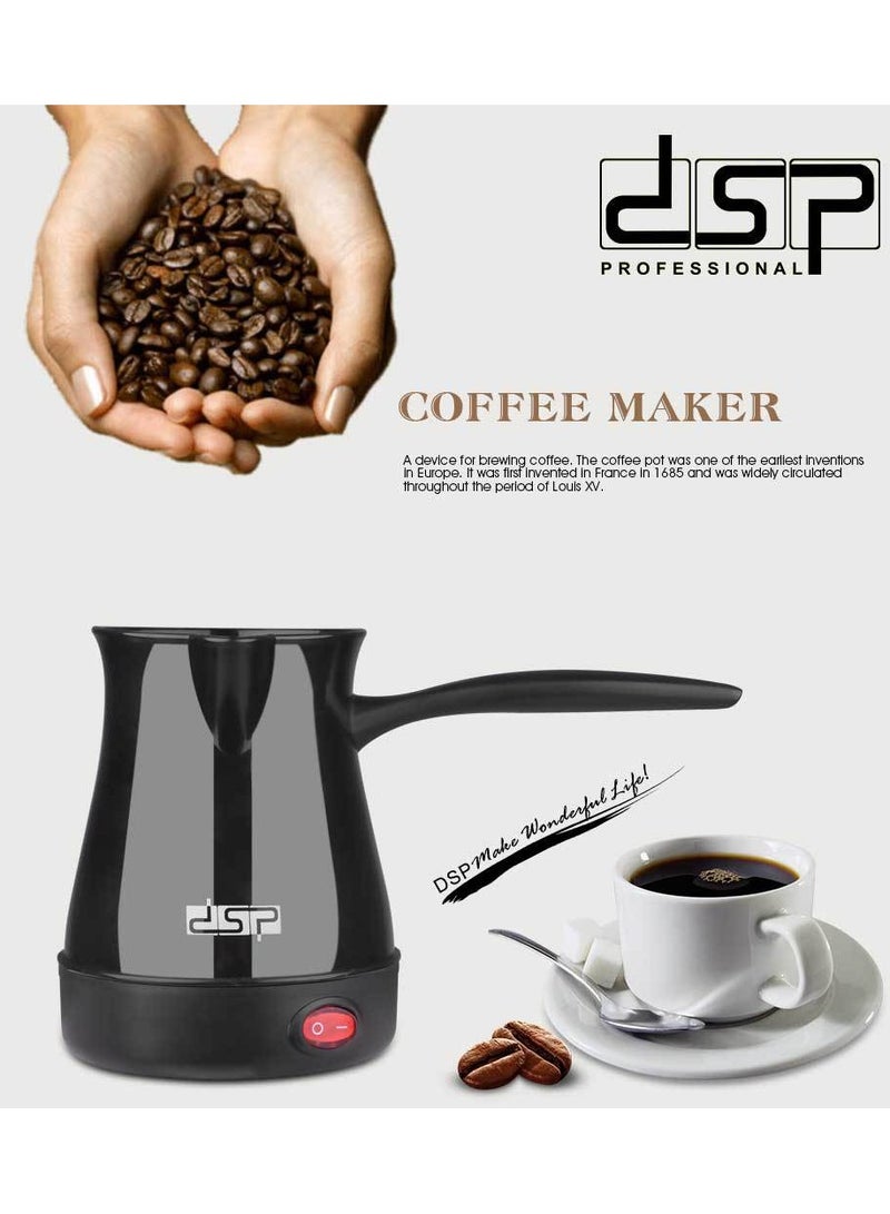 DSP Electric Coffee Pot – 300ml Capacity, Hidden Stainless Steel Heating Element, Heat-Resistant Handle – Fast and Efficient Brewing - Image 3