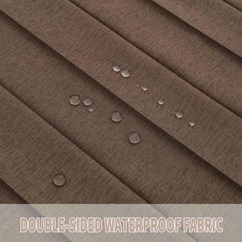 Vatge Door Way Curtains - Closet Curtain for Open Closet  Doorway Curtains Privacy for Room Divider and Hanging Curtain Wall for Room Separation  1 Panel with Tieback  W52 x L78  Brown - Image 4