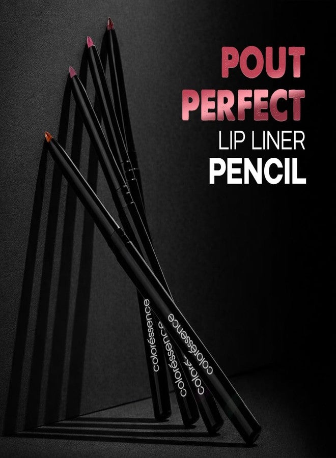 Coloressence Pout Perfect Matte Lip Liner, Perfect Plum | Long Lasting | Lightweight | Highly Pigmented | Non-Drying Formula | Waterproof | Transfer Free - Image 1
