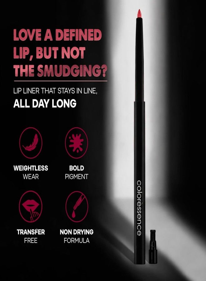 Coloressence Pout Perfect Matte Lip Liner, Perfect Plum | Long Lasting | Lightweight | Highly Pigmented | Non-Drying Formula | Waterproof | Transfer Free - Image 3