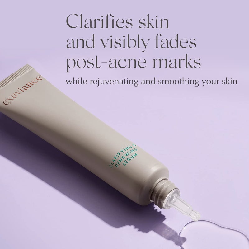 EXUVIANCE Clarifying & Renewing Serum, with Niacinamide, NeoGlucosamine and Licorice Root Extract for Oily Skin. Non-Comedogenic, Lightweight, Non-Greasy, 1fl oz - Image 3