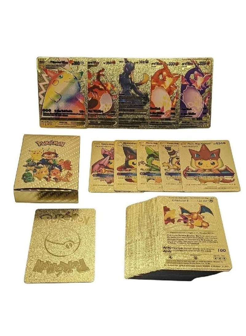 25 قطعة من بطاقات التداول بوكيمون، بطاقات سلسلة متنوعة مع بطاقات ذهبية نادرة في ماكس جي اكس - Image 2