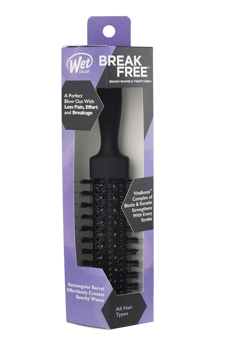 Wet Brush Beach Waves Round Brush - For All Hair Types - Loose Curls & Beachy Waves - A Perfect Blow Out with Less Pain, Effort and Breakage Square Barrel, 2" Barrel - Image 4