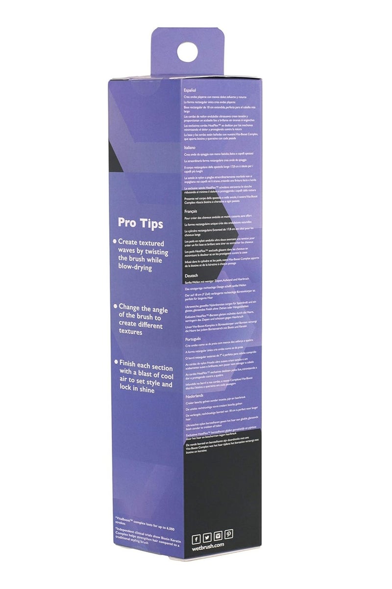 Wet Brush Beach Waves Round Brush - For All Hair Types - Loose Curls & Beachy Waves - A Perfect Blow Out with Less Pain, Effort and Breakage Square Barrel, 2" Barrel - Image 5