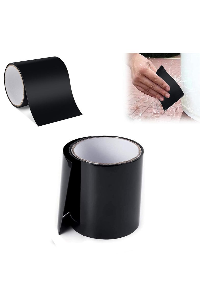 HW Black Silicone Bonding Repair Tape,Waterproof Flex Tape Strong Bond Instantly Stop Leakage Rubber Tape, Electrical Tape, Waterproof Seal for Leaking Pipes, Broken Seals Repair Tape - Image 1