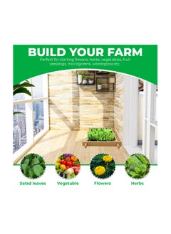 Generic Enthusiast gardenbed, 1.6 Foot x 1.6 Foot, White Wood Raised Garden Bed Outdoor, planter box for home gardening, starter kit to grow flowers, herbs, vegetables, succulents, microgreens, wheatgrass, seed tray  - Image 5