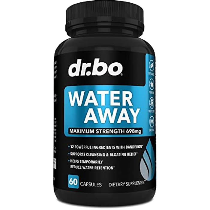 dr.bo Water Pills Diuretics for Water Retention - Natural Swelling Away Pills Herbal Diuretic Supplements for Stomach Bloating Leg Swelling Relief - Reduce Fluid Pill Bloat for Swollen Legs Feet Supplement - Image 1