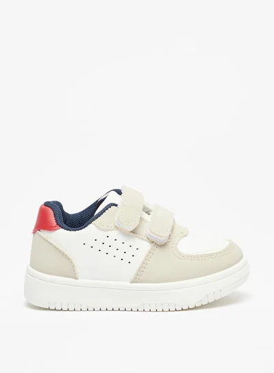 LBL by Shoexpress Boy's Paneled Sneakers with Hook and Loop Closure