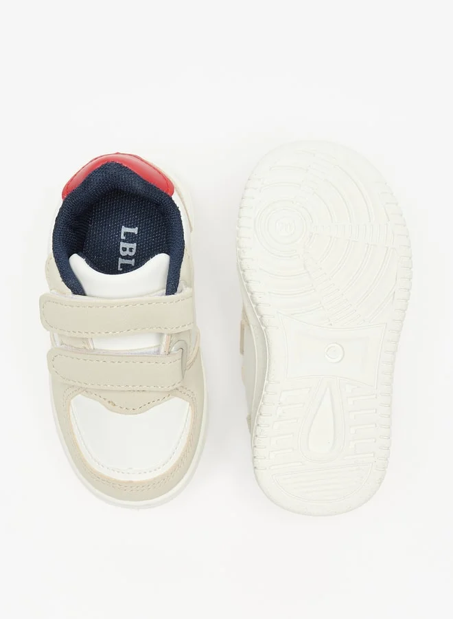 LBL by Shoexpress Boy's Paneled Sneakers with Hook and Loop Closure