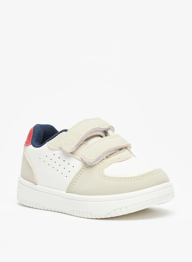 LBL by Shoexpress Boy's Paneled Sneakers with Hook and Loop Closure