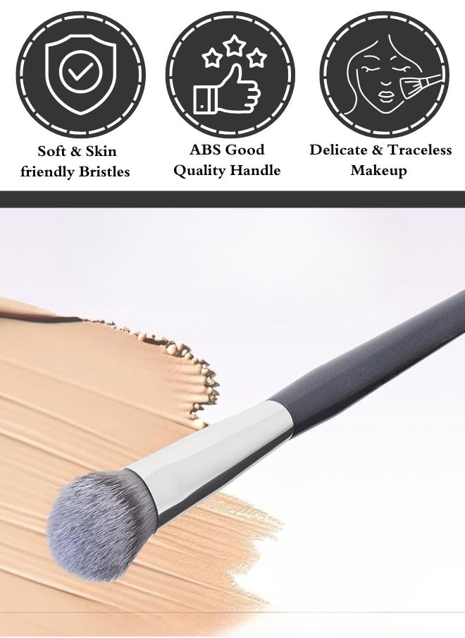 TRENZ Angled Concealer Brush, Contour Brush for Blending Cosmetics Suitable for Liquid, Cream and Powder Products  - Image 2